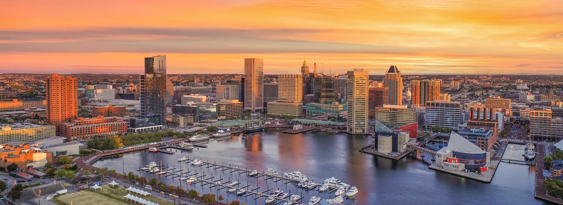 baltimore skyline downtown baltimore skyline