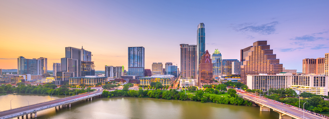 downtown austin at dusk downtown austin skyline at dusk